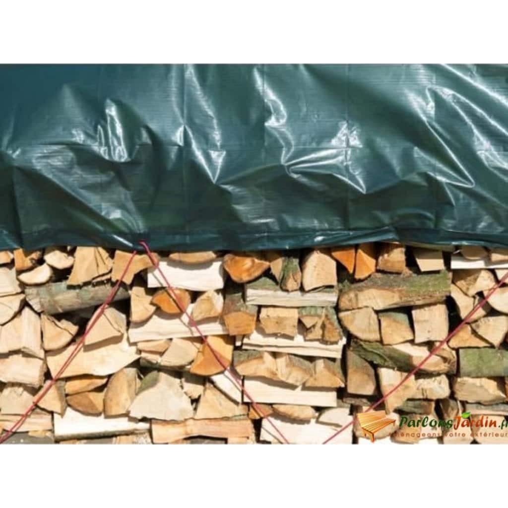 Nature Wood Tarpaulin 1.5x6 m PE Green